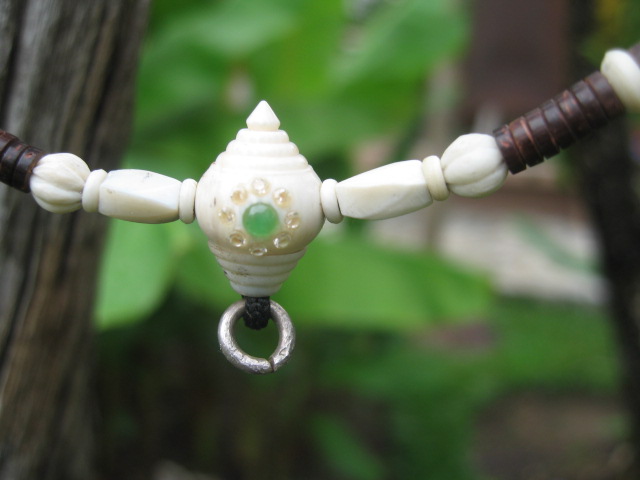 One Eyed Coconut, Ivory, Amulet Chain