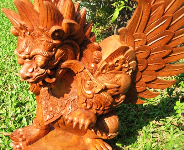 hand carved garuda from Bali