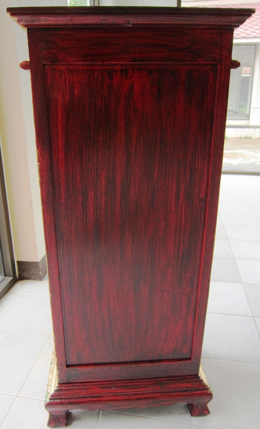 Hand Carved Teak Wood Display cabinet