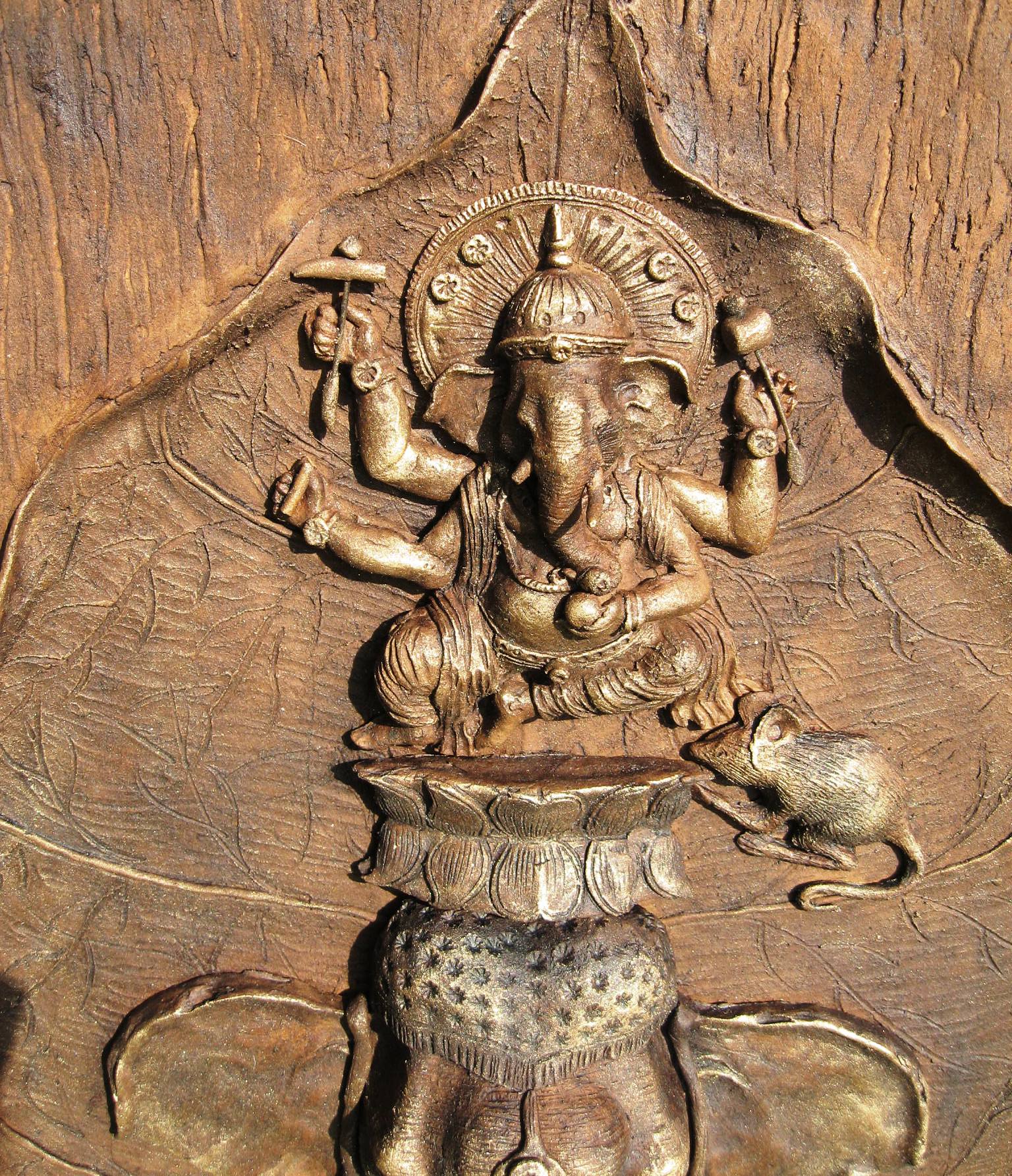 Sawdust Ganesh Panel
