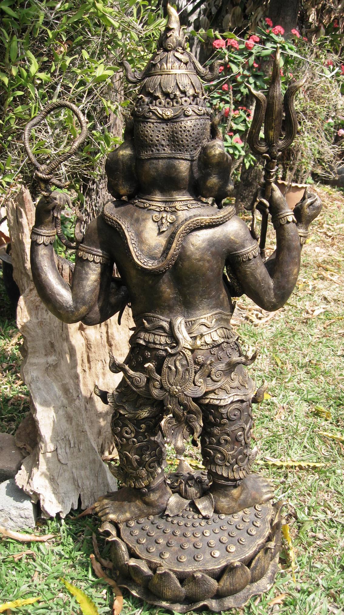 Standing Sawdust ganesh statue