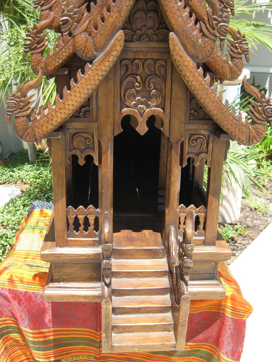 Teak Wood Extra  Large Thai Spirit House