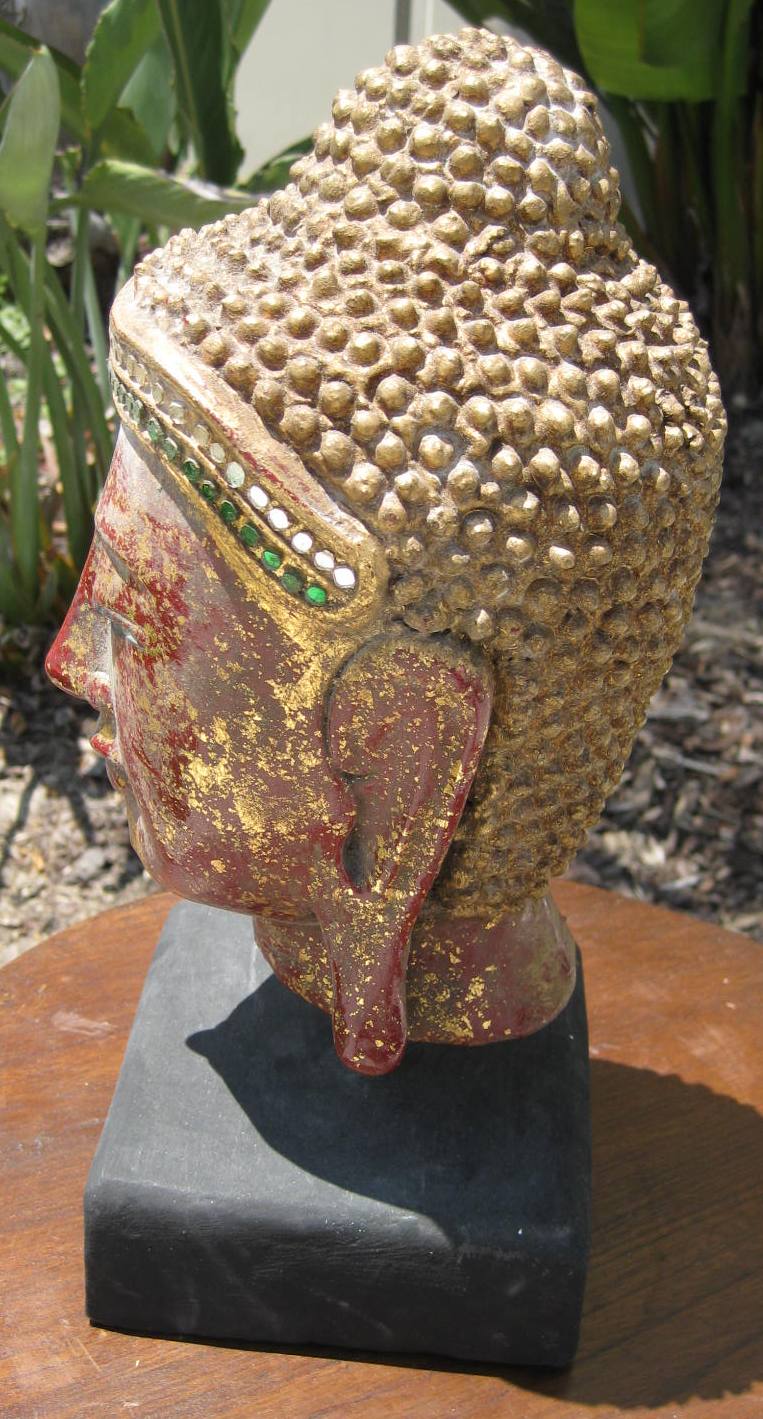 Buddha Head antique finish