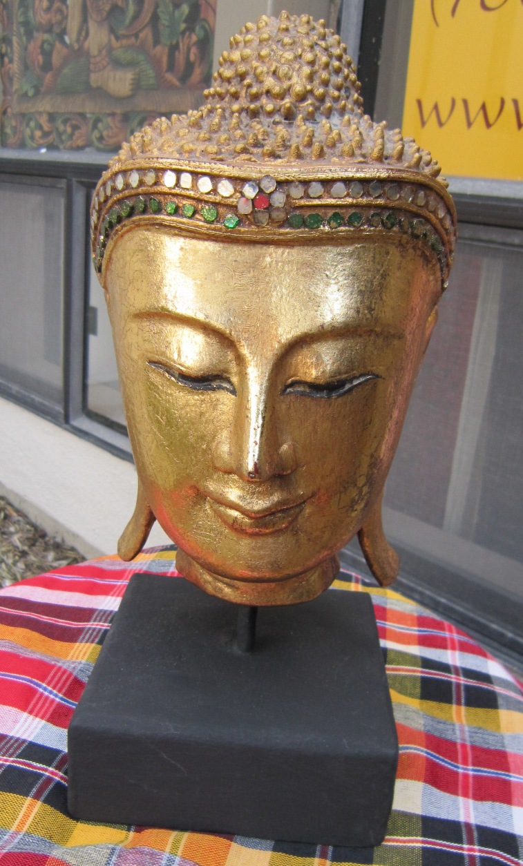 Antique Gold  Full Buddha head