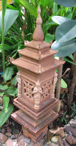 Celadon Sangkhalok Outdoor Lantern natural finish