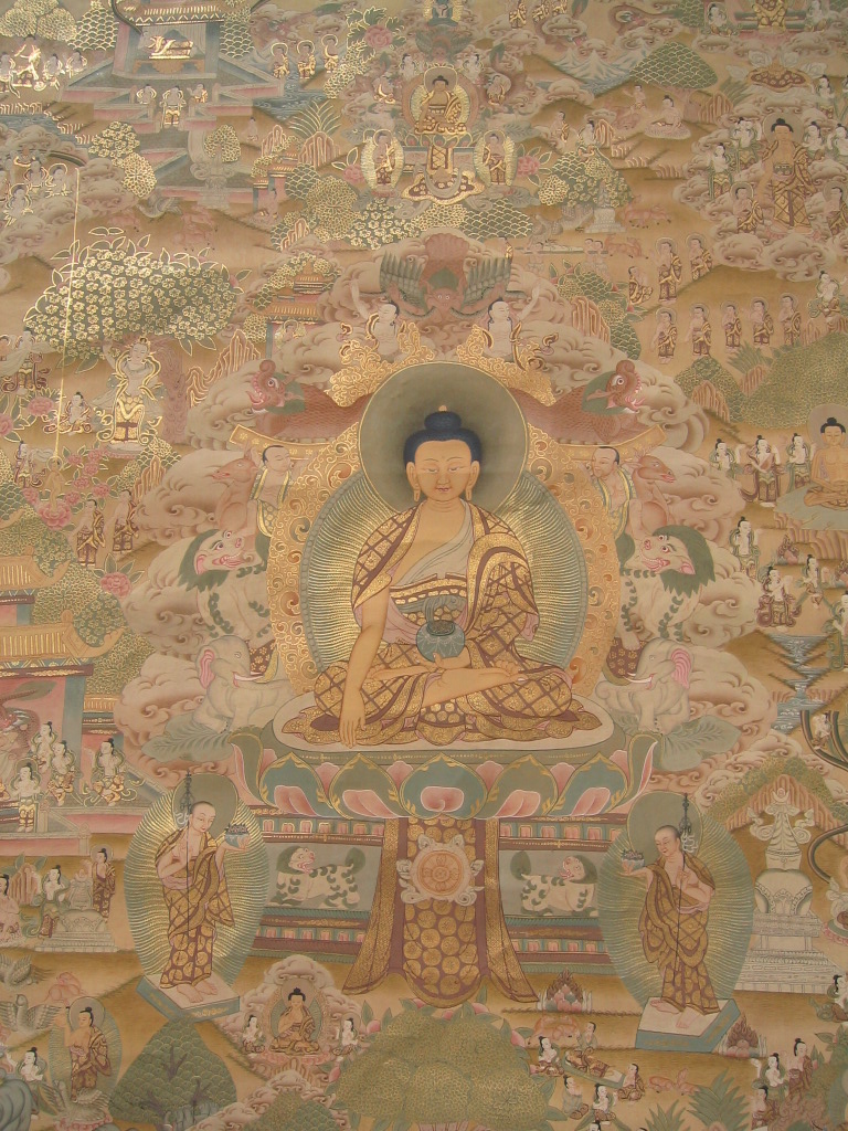 Large Buddhist Thangka from Tibet
