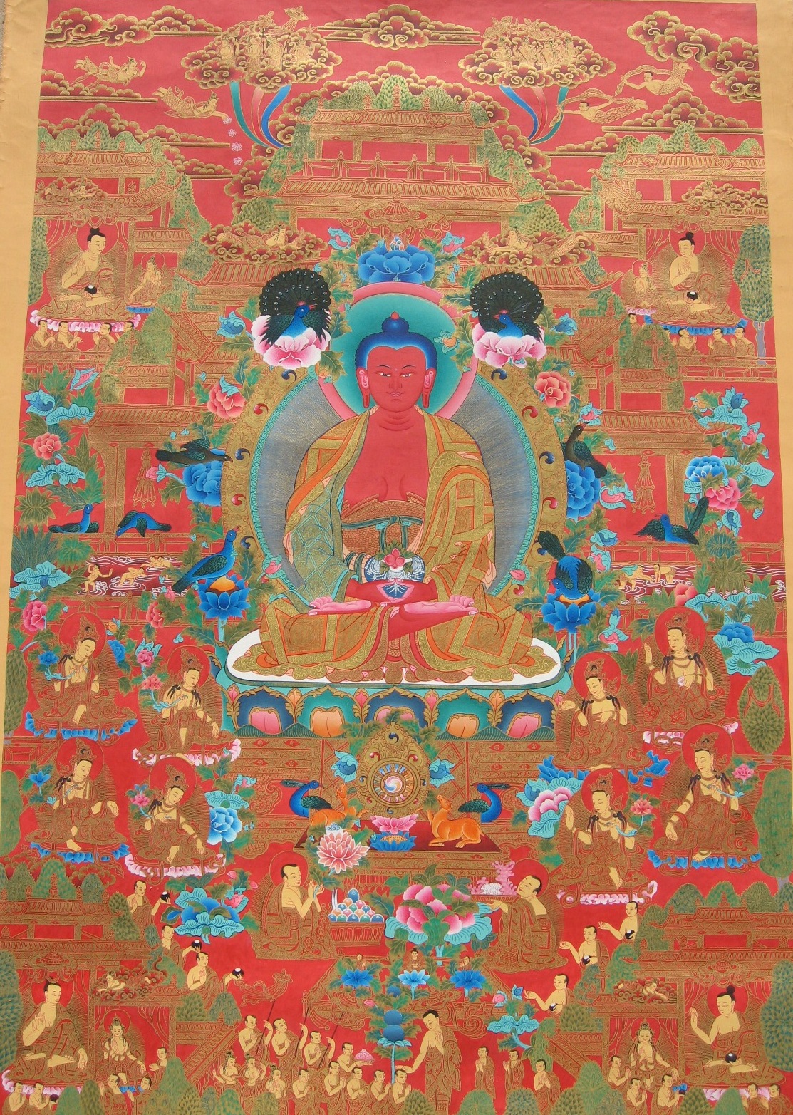 Tibetan Thangka ~ Amitabha Buddha