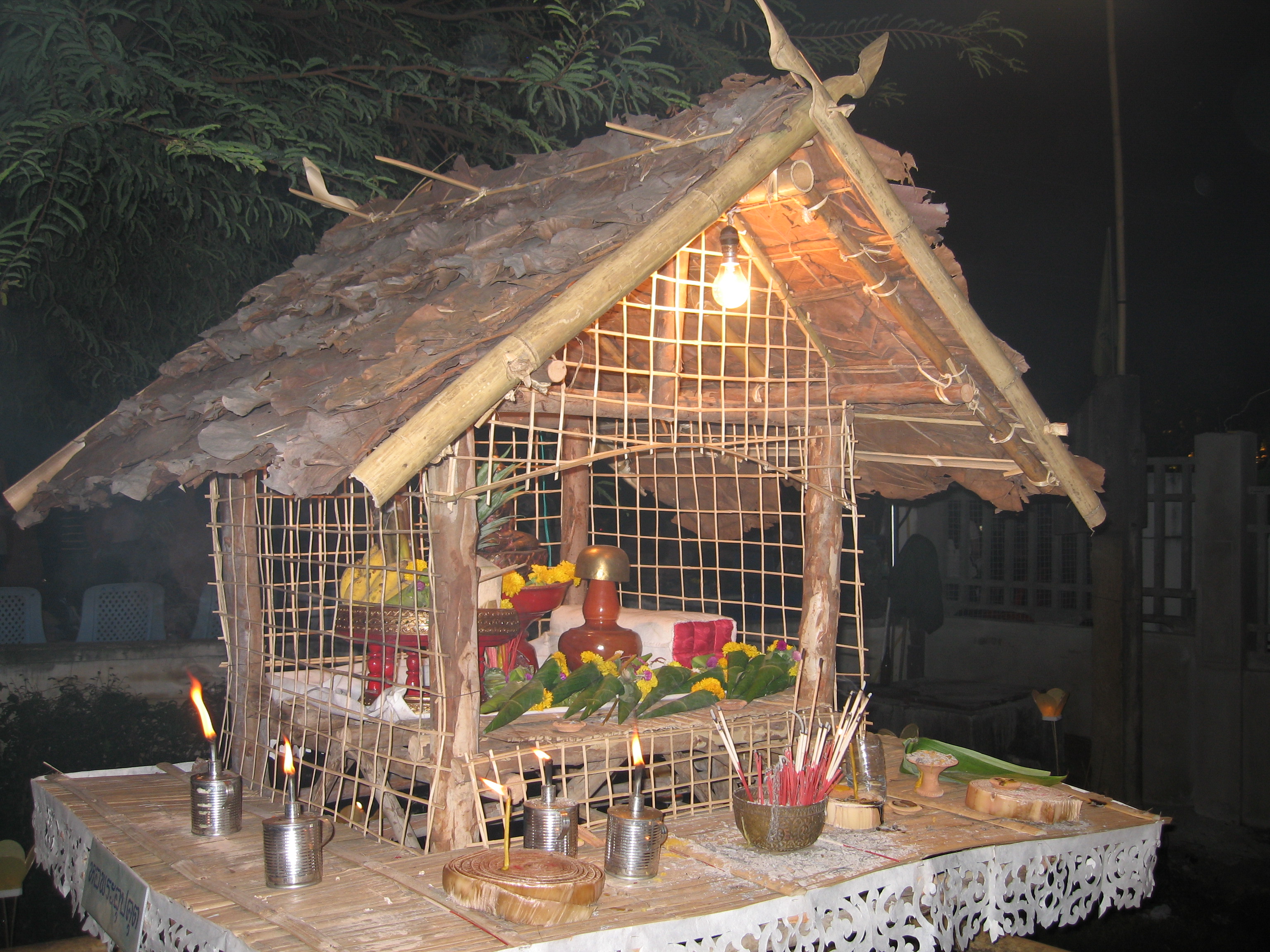 Spirit House at Loy Krathong Festival