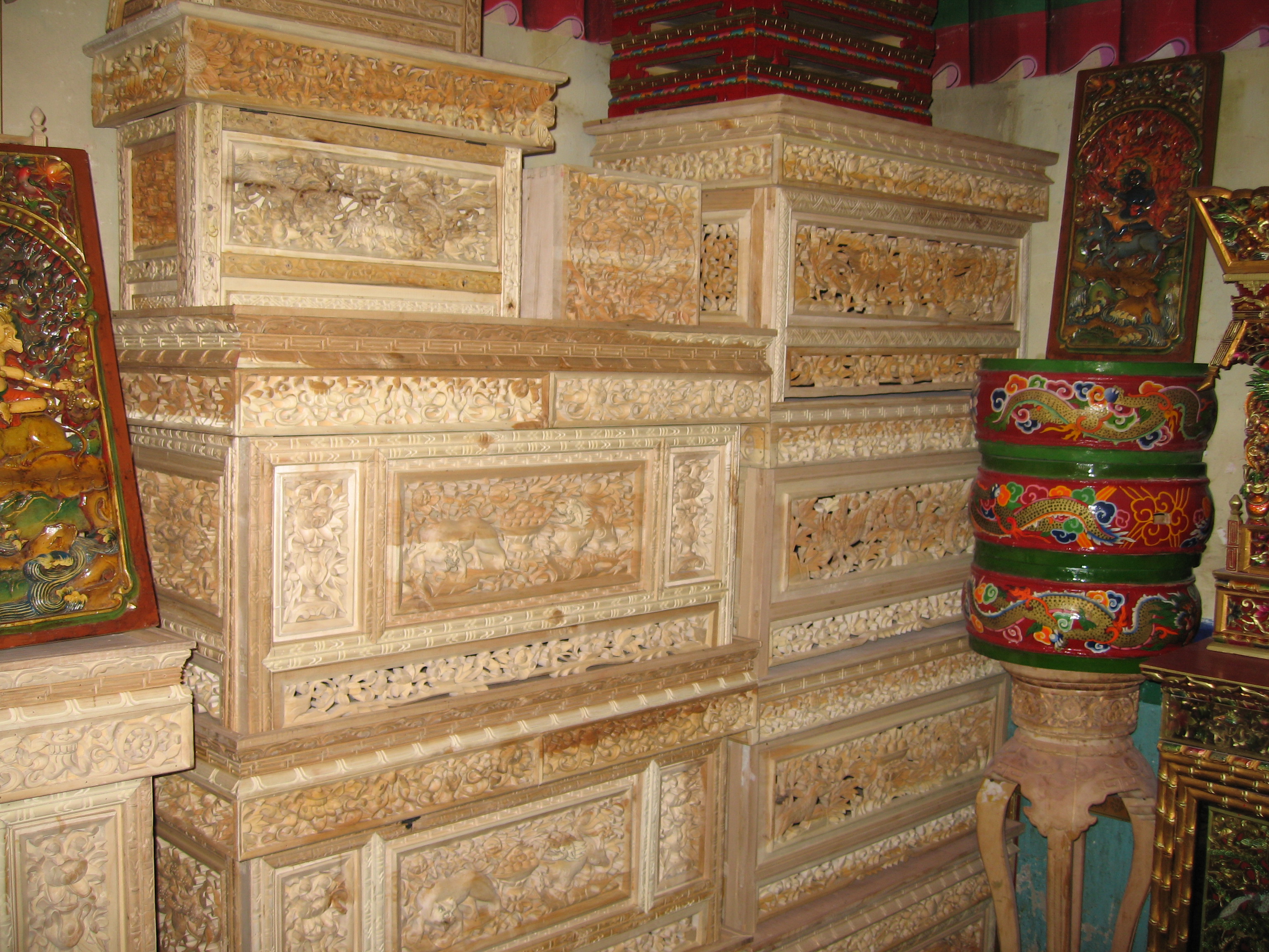 Wood Carving Tibet
